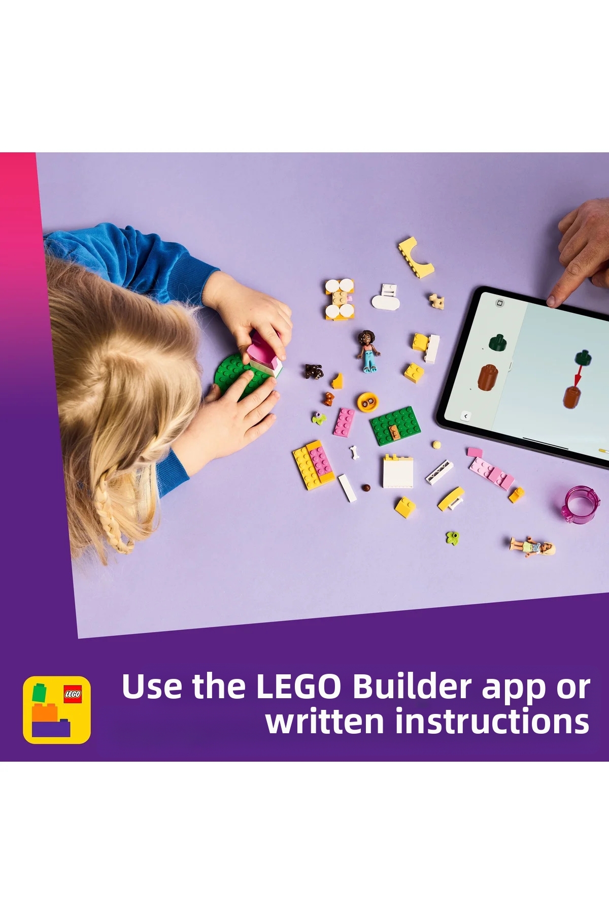 ® Friends محوطه بازی توله‌سگ 42665 – مجموعه ساخت اسباب‌بازی خلاقانه برای کودکان ۴+ (۶۶ قطعه)