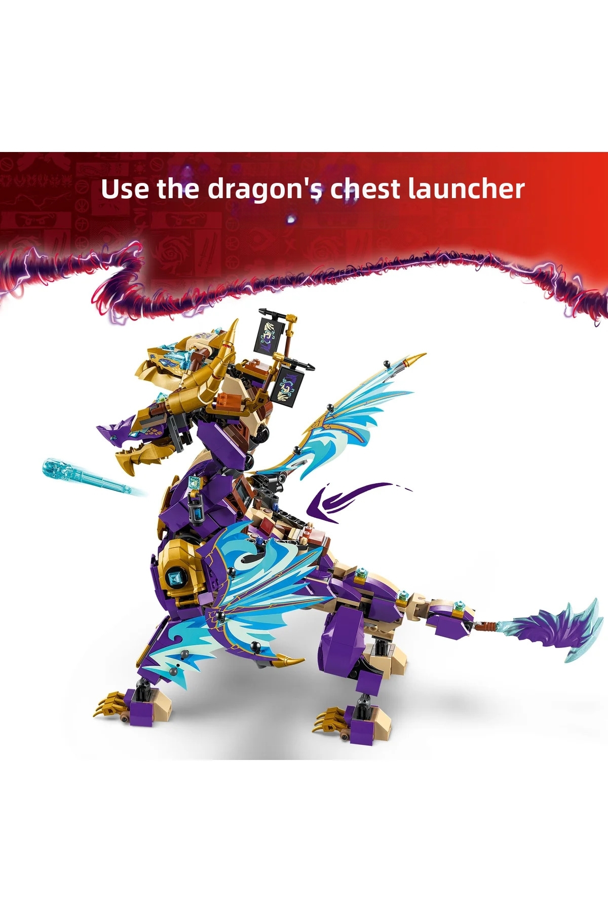 ® نینجاگو ® فوکوس آرک دراگون 71836 – مجموعه ساختنی اسباب‌بازی خلاقانه (۹+ سال) (۸۶۹ قطعه)