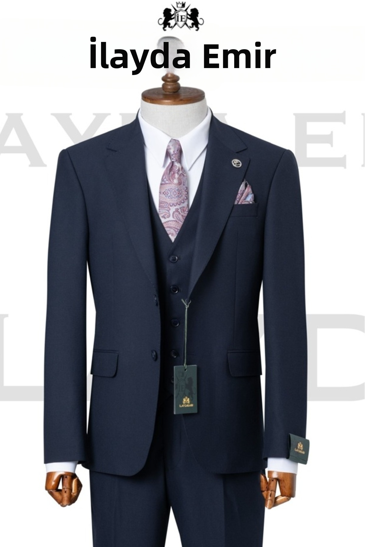 ilayda emir Classic Men's Y Vest Set 3-Piece Suit