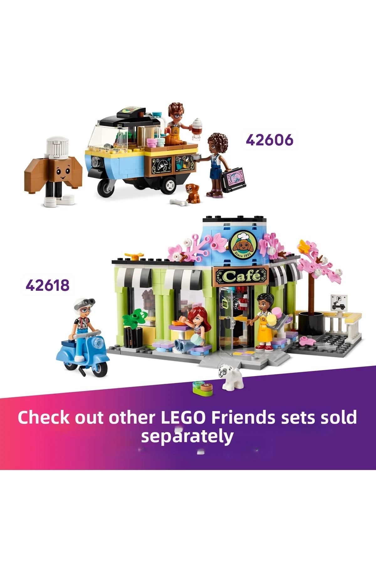 ® Friends دستگاه پشمک و اسباب‌بازی اسکوتر برای بازی نمایشی ۴۲۶۴۳