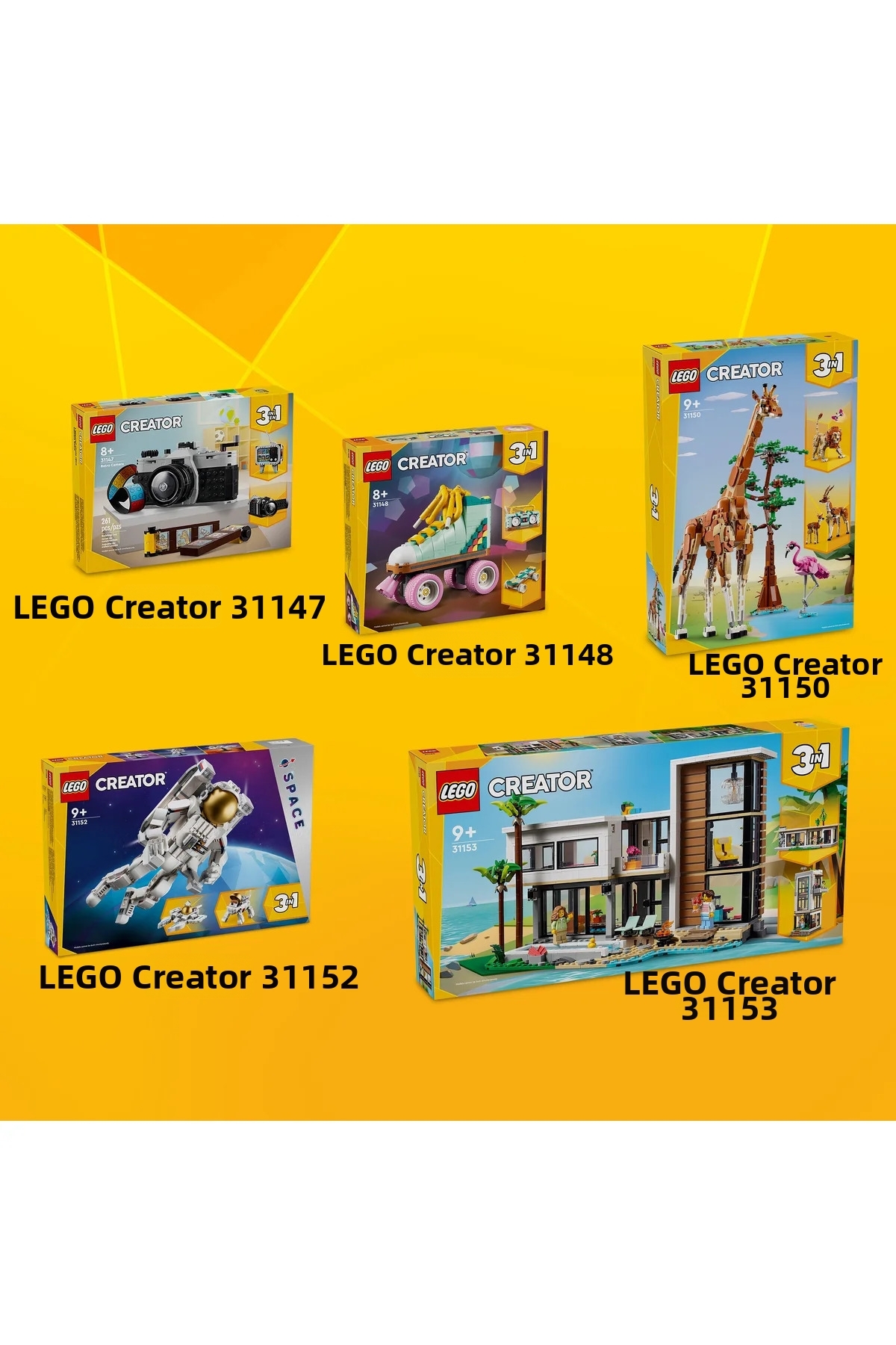 ® کریتور فیگور ۳ در ۱ تی. رکس ۳۱۱۵۱، مجموعه ساختنی برای کودکان ۹ سال به بالا (۶۲۶ قطعه)