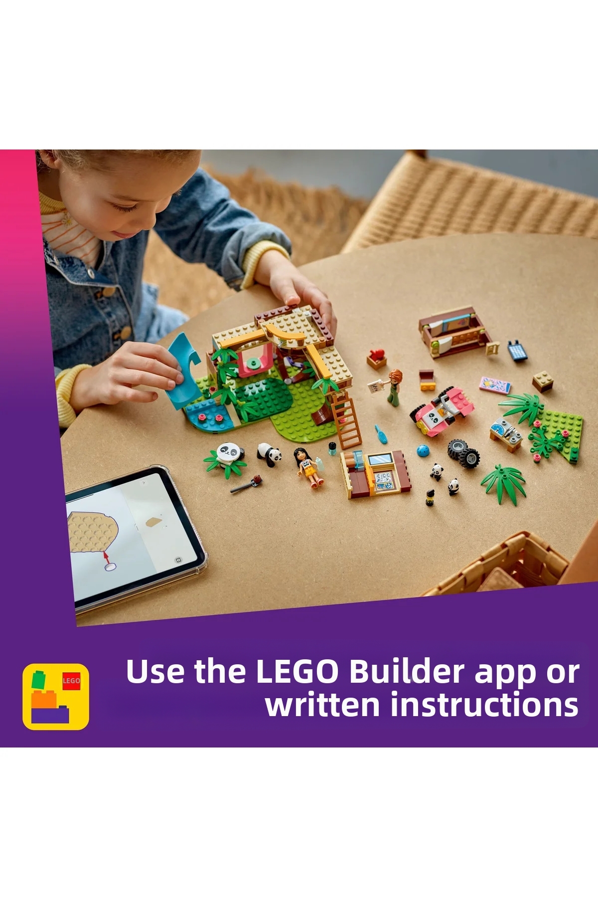 ® Friends پناهگاه پاندا مراقبت از حیوانات 42648 – مجموعه ساختنی اسباب‌بازی خلاقانه برای کودکان ۷ سال به بالا (۲۴۳ قطعه)