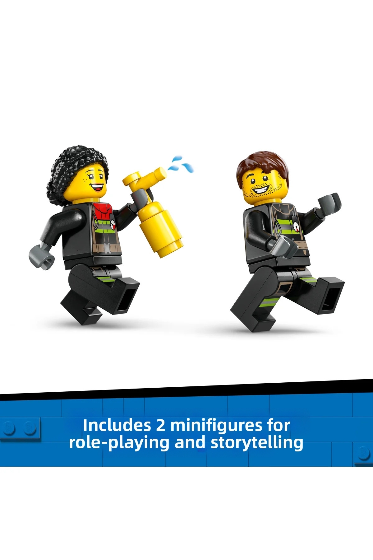 ® ماشین آتشنشانی شهری با نردبان، مجموعه ساختنی آتشنشان 60463 برای کودکان ۴ سال به بالا (۸۲ قطعه)