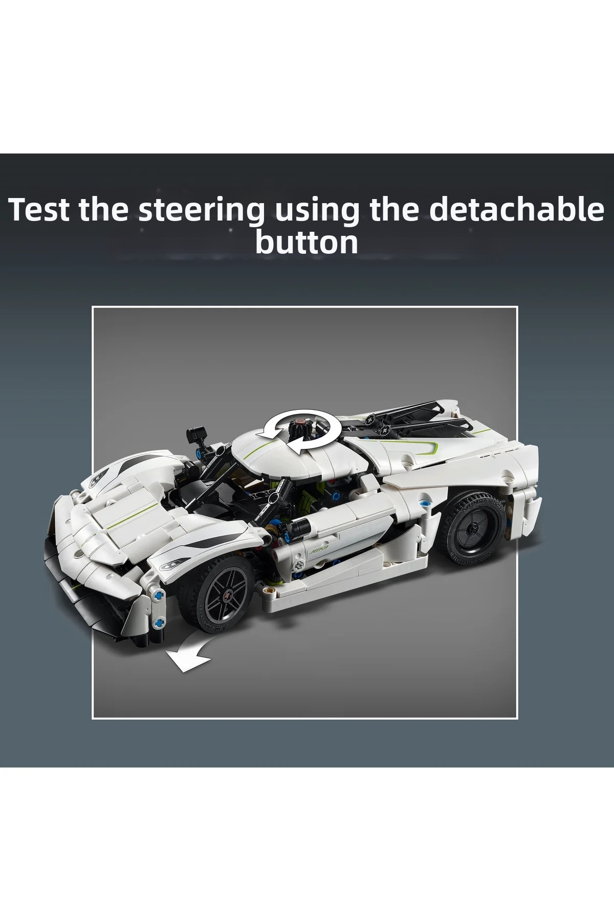 مجموعه ساختنی ماشین ابرخاکستری تکنیک کوئنیگسگ Jesko Absolut – ۱۰ سال به بالا، ۴۲۱۸۴ (۸۰۱ قطعه)