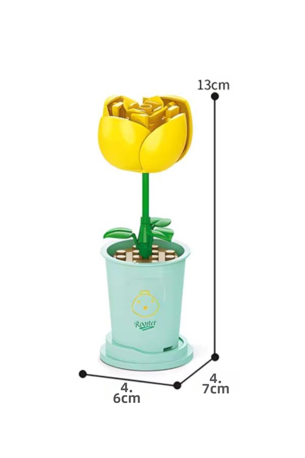 Ctoys Flower Blocks 8814-10 Rosa Chinensis – ست ۳۴ تکه بلوک‌های ساختنی گل (سنین ۶ سال به بالا)