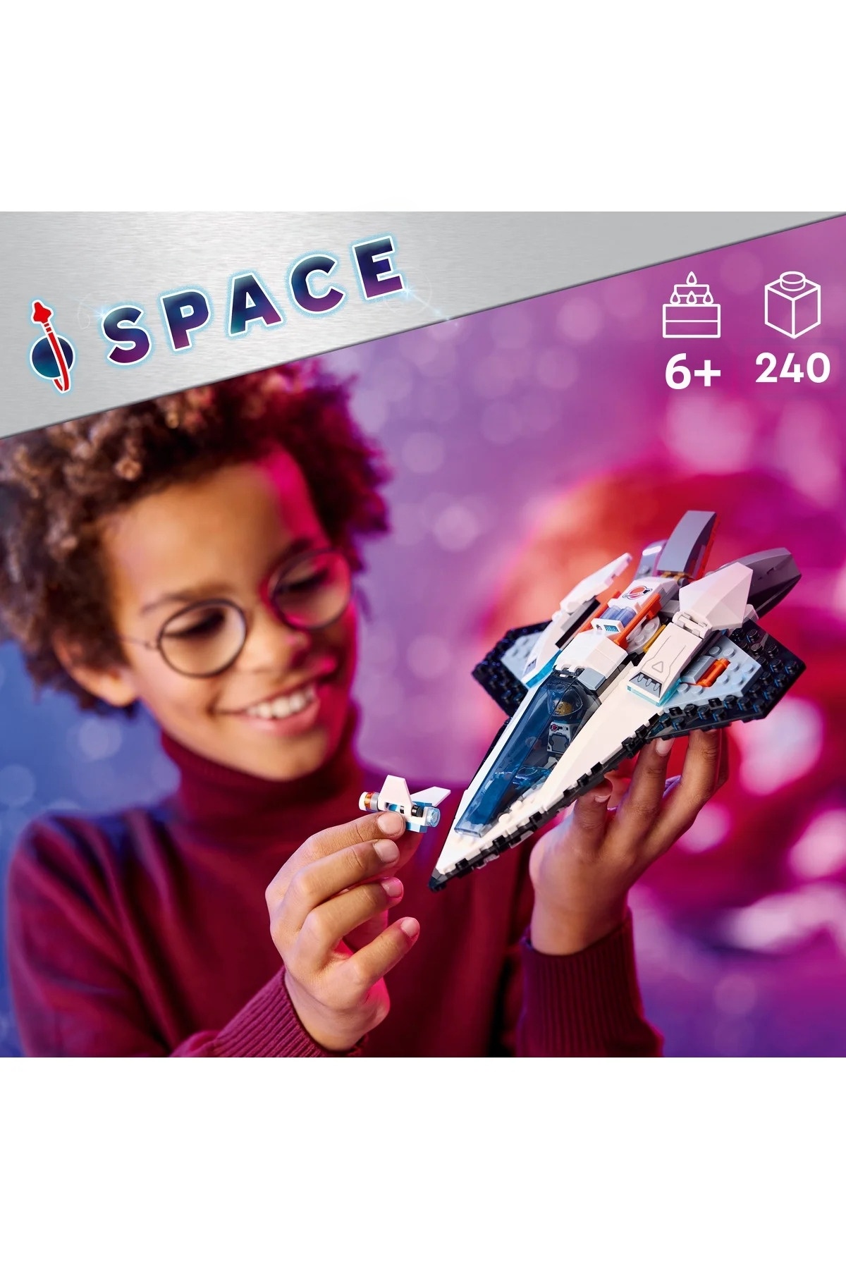 کشتی فضایی بین‌ستاره‌ای شهری 60430 – مجموعه ساختنی اسباب‌بازی خلاقانه برای کودکان ۶ سال به بالا (۲۴۰ قطعه)