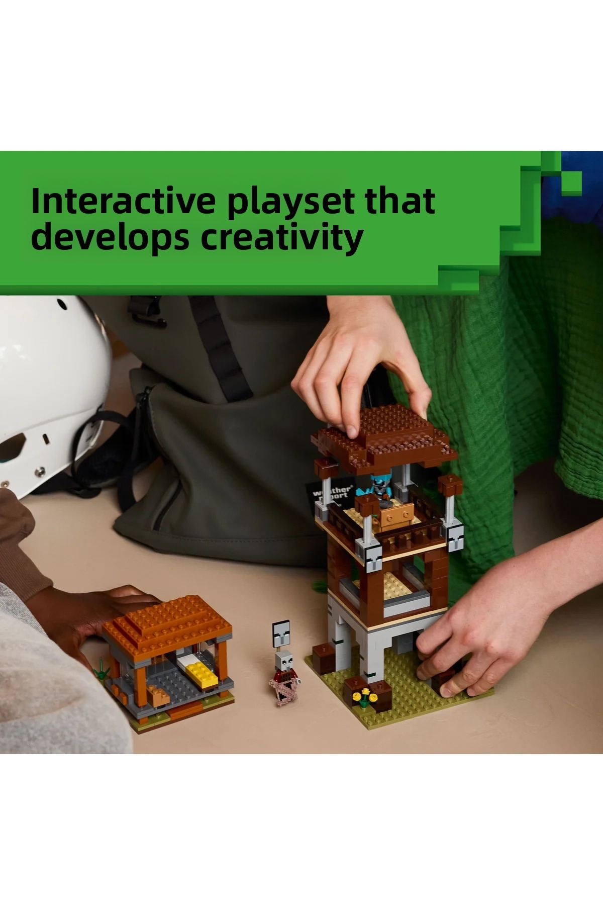 ® ماینکرفت ® ایستگاه پلیس و دزدان اویلمن ۲۱۲۷۸ – مجموعه ساختنی خلاقانه اسباب‌بازی برای کودکان ۹ سال به بالا (۶۶۵ قطعه)