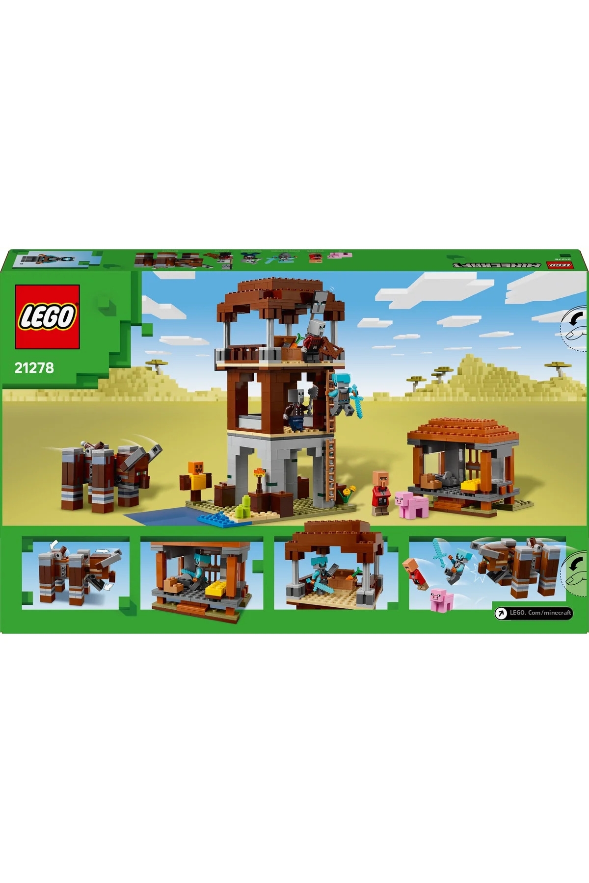 ® ماینکرفت ® ایستگاه پلیس و دزدان اویلمن ۲۱۲۷۸ – مجموعه ساختنی خلاقانه اسباب‌بازی برای کودکان ۹ سال به بالا (۶۶۵ قطعه)