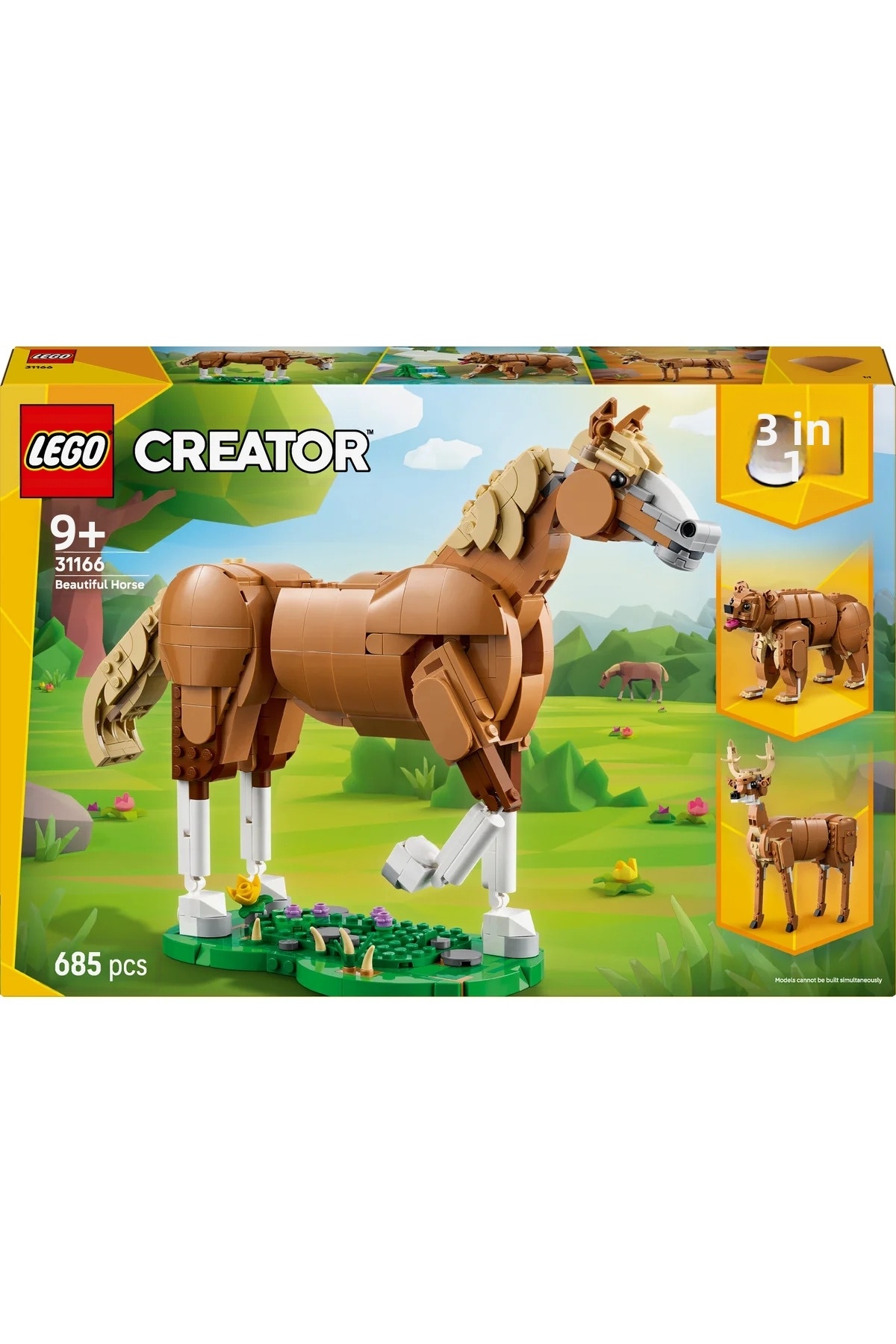 ® کریِیتور ۳ در ۱ اسب زیبا ۳۱۱۶۶ – ست ساختنی خلاقانه برای کودکان ۹ سال به بالا (۶۸۵ قطعه)