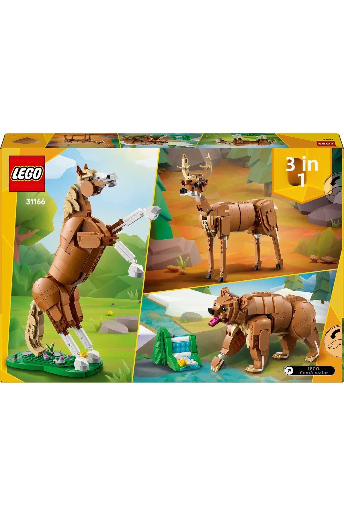 ® کریِیتور ۳ در ۱ اسب زیبا ۳۱۱۶۶ – ست ساختنی خلاقانه برای کودکان ۹ سال به بالا (۶۸۵ قطعه)