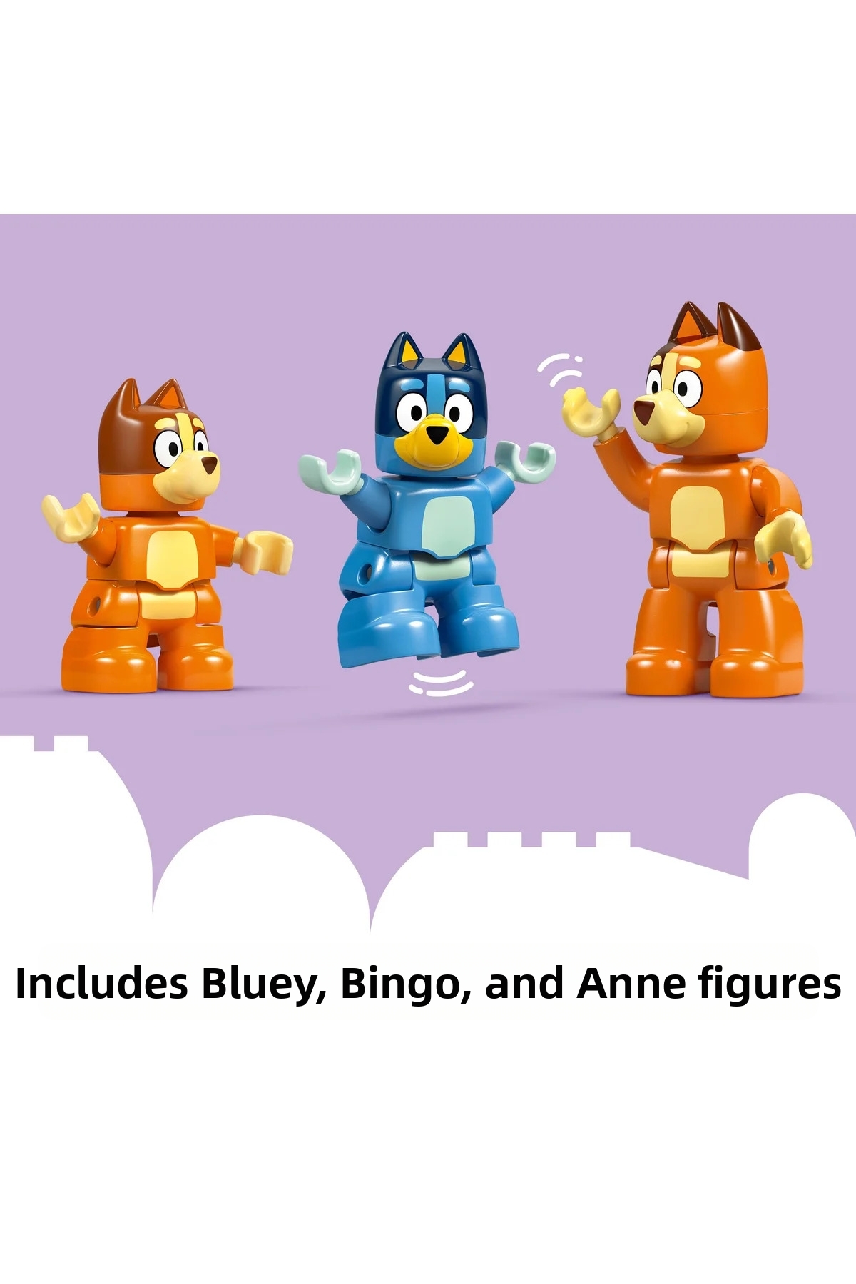 ® Duplo ® بلویی: بازی خانه و حافظه خانواده بلویی ۱۰۴۵۹ – مجموعه ساختنی اسباب‌بازی آموزشی ۳+ (۸۳ قطعه)