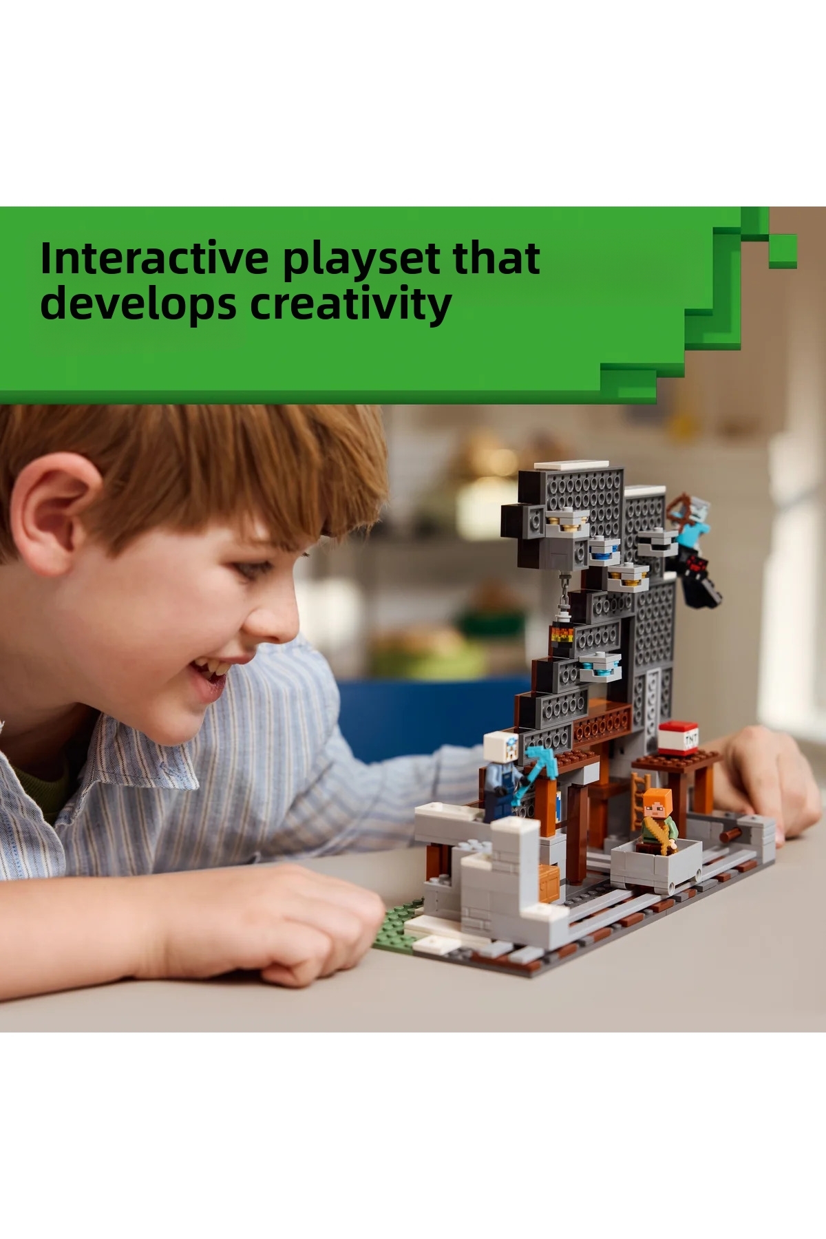 ® ماینکرفت ® کازما مادنی 21277 – ست ساختنی اسباب‌بازی خلاقانه و تزئینی برای کودکان بالای 8 سال (۵۳۰ قطعه)