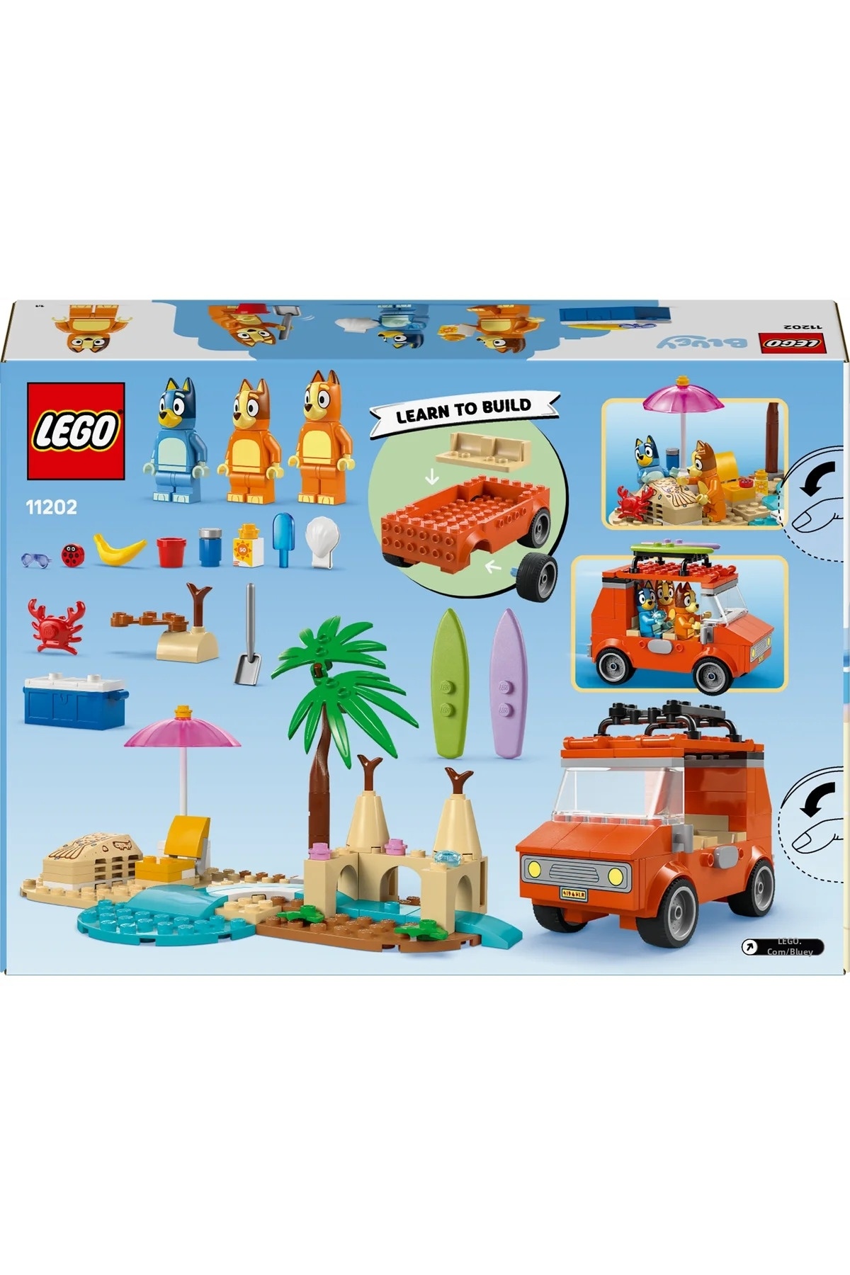 ® بلویی: سفر خانوادگی بلویی به ساحل ۱۱۲۰۲ – مجموعه ساختنی خلاقانه اسباببازی برای کودکان ۴+ (۱۳۳ قطعه)