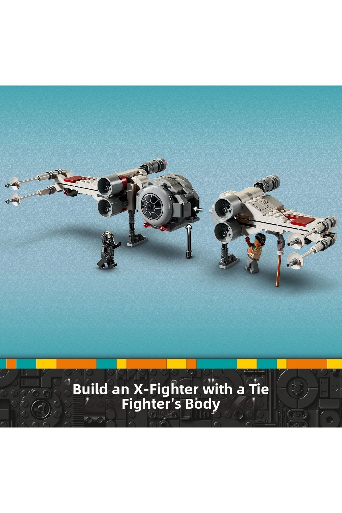 ® Star Wars ™ تای فایتر و ایکس-وین فیوژن 75393 - ست ساختنی خلاقانه (۹+ سال) (۱۰۶۳ قطعه)