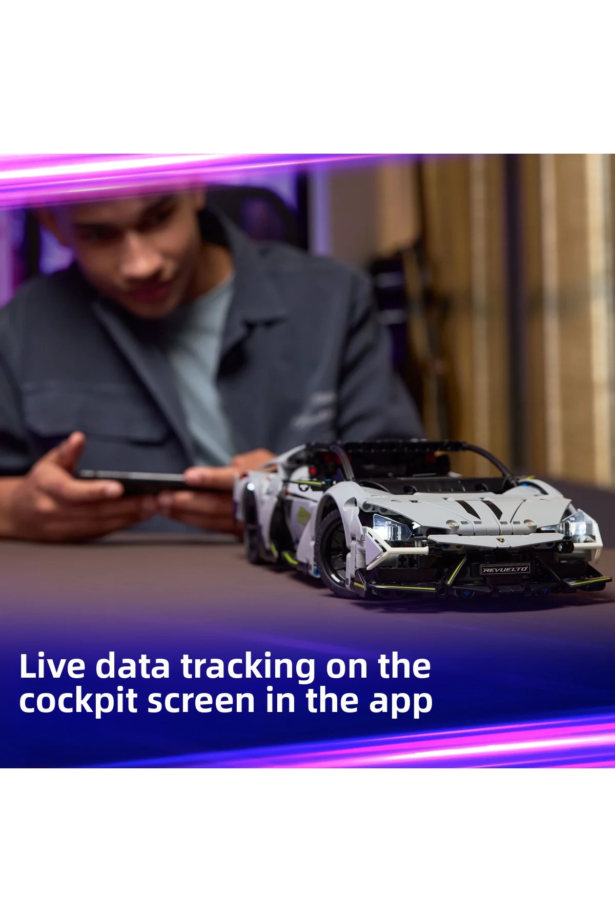 ® ماشین سوپر اسپرت تکنیک لامبورگینی رووِولتُو ۴۲۲۱۴ – کیت ساخت اسباببازی برای کودکان ۱۰ سال به بالا (۱۱۳۵P)