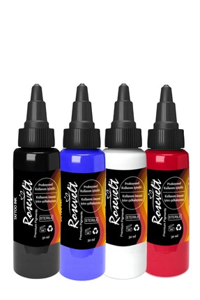 ROSEVELT Dövme Boyası Rainbow Tattoo Ink Set 30 ml