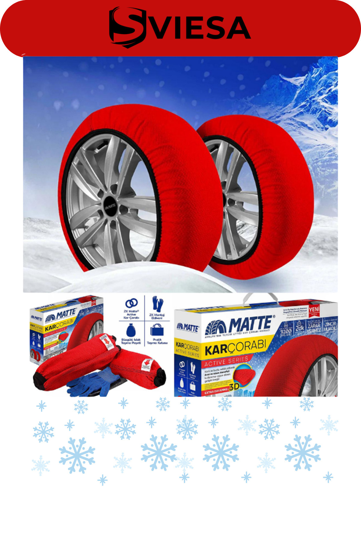 Sviesa Kar Çorabı - Active Series L Beden Matte