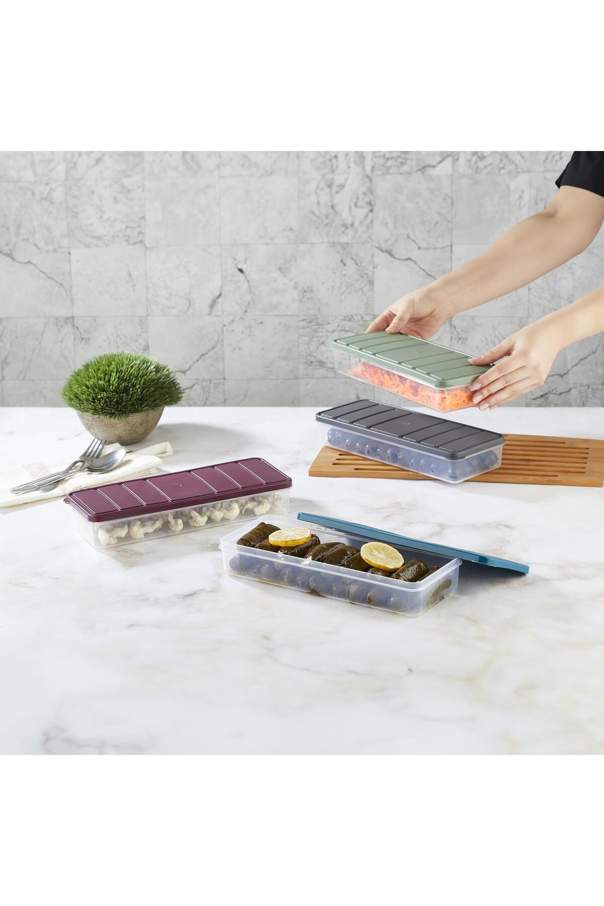 مجموعة تخزين نورا سعة 1.2 لتر مكونة من 8 قطع