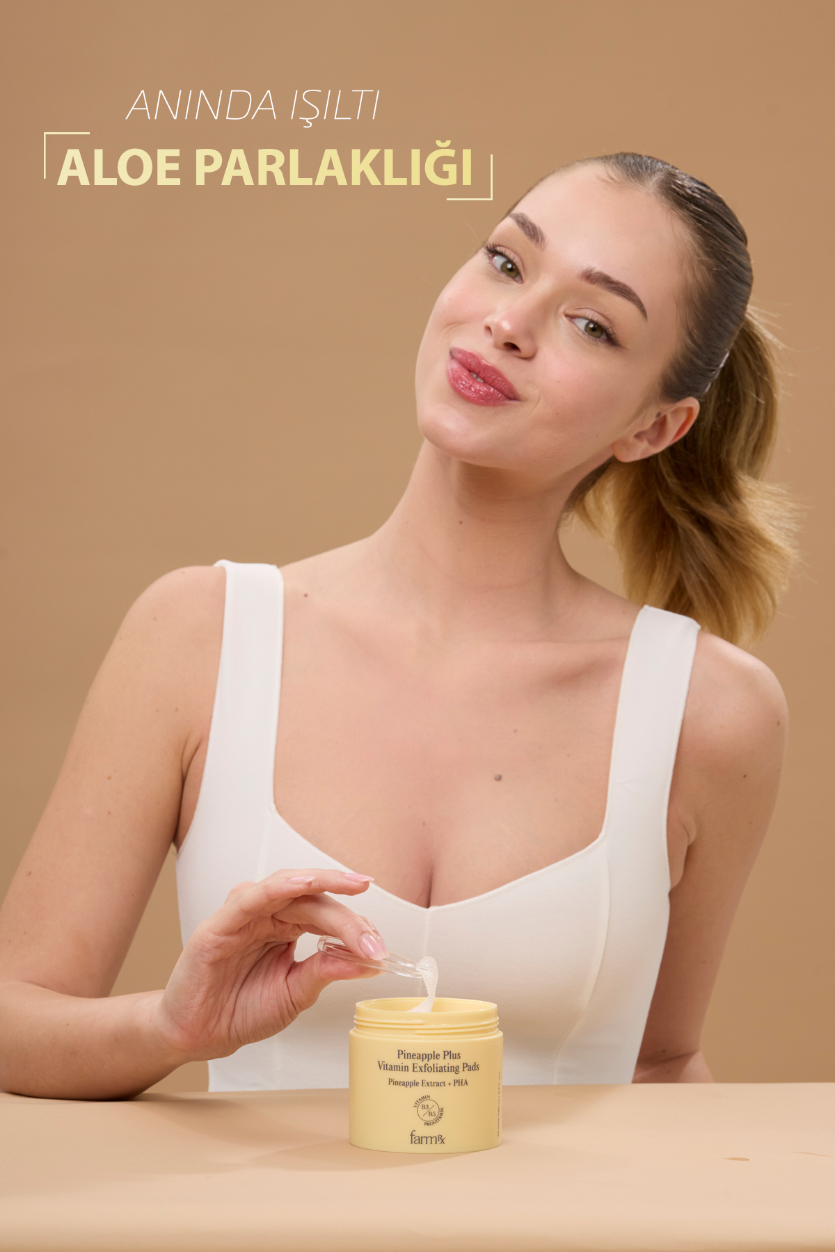 Pineapple Plus C Vitaminli Peeling Toner Pads 140 Ml Aydınlatıcı Yüz Temizleme Pedi — tonerpad140 — تصویر 4 از 6