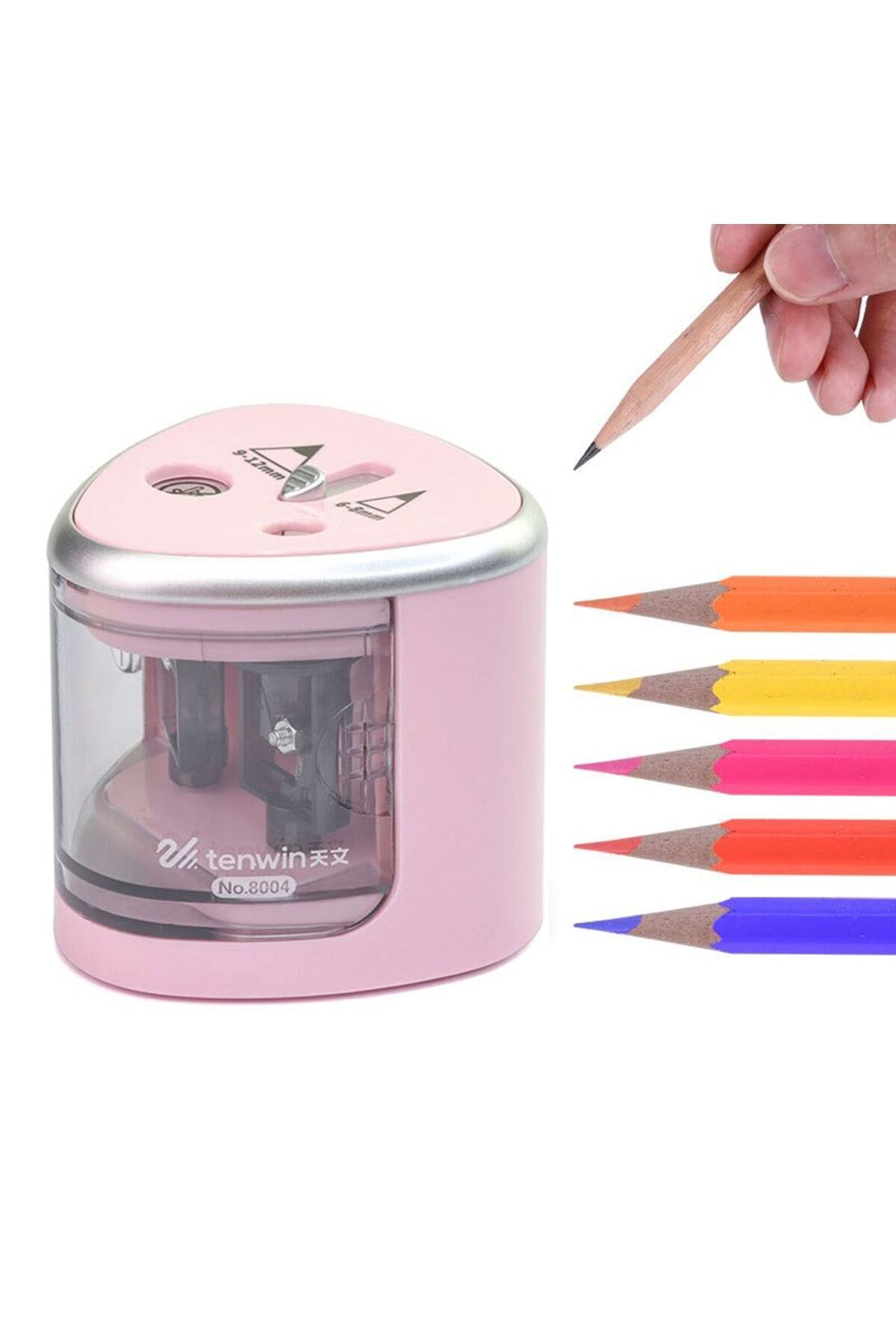 Hobidehobi Otomatik Kalemtraş Pembe Electric Pencil Sharpener