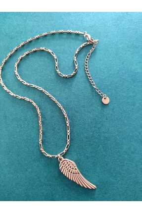 MoS JEWELLERY Gold Renk Melek Kanat Paslanmaz Çelik Kolye – Suya Dayanıklı Ka...