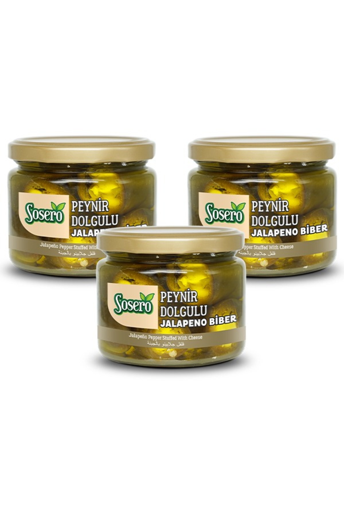 Sosero Peynir Dolgulu Jalapeno Biber 3 x 290 gr Cam Kavanoz - Fiyatı, Yorumları
