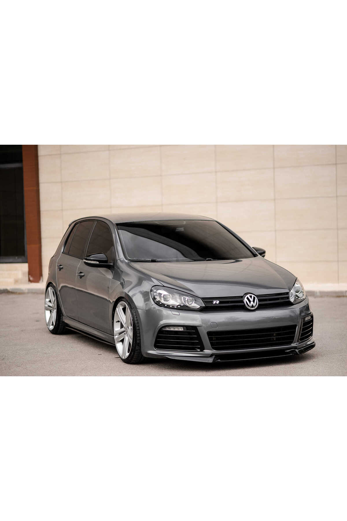 Volkswagen Golf 6 2009 - 12 R Tampon uyumlu Lip (3 Parça) plastik Boyasız