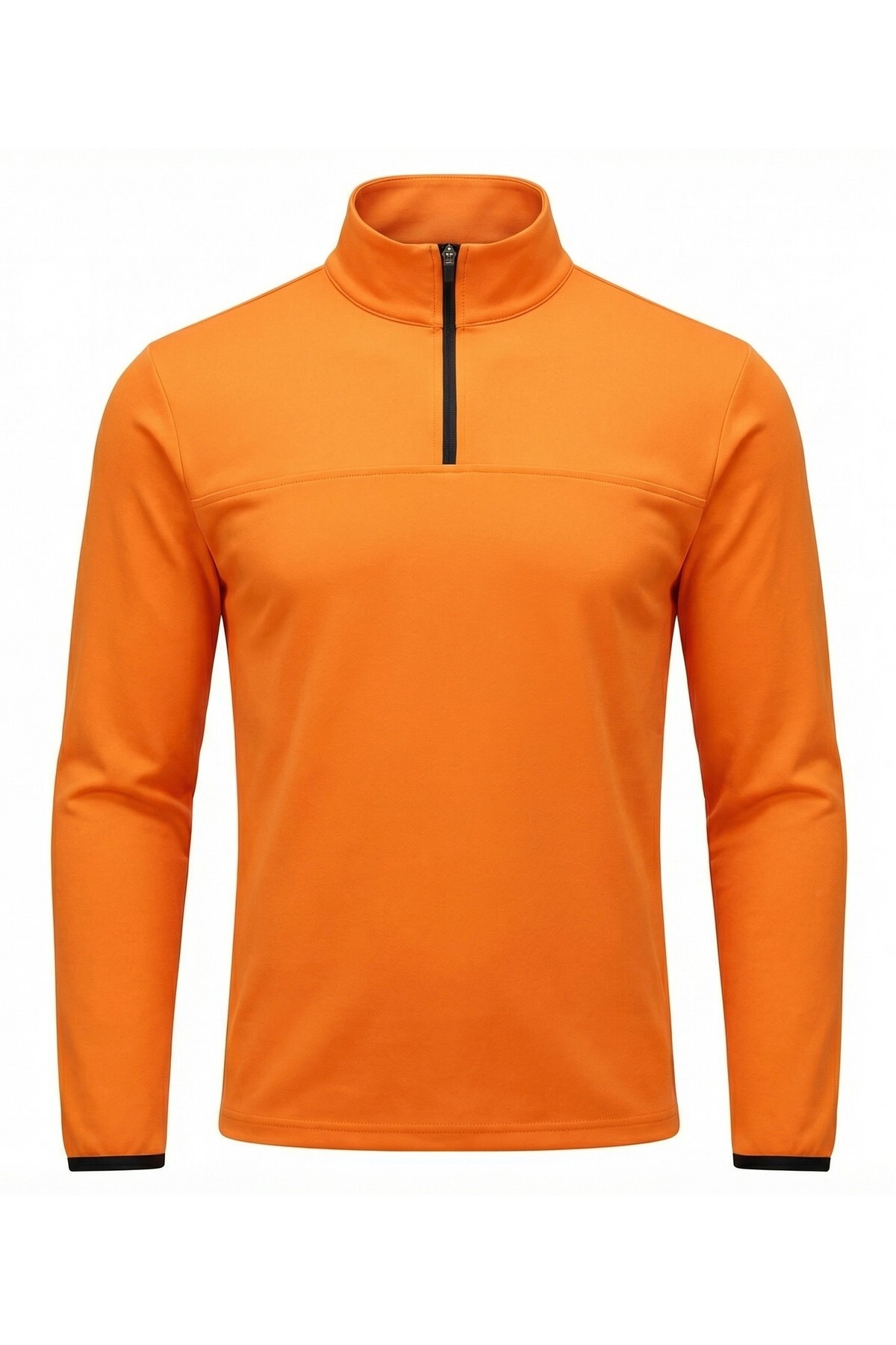 CLAW UP WORK SCUBA HALF ZIP SWEAT | BRUNT ORANGE (Slim Fit Yarım Fermuarlı Scuba Sweatshirt) görsel 7