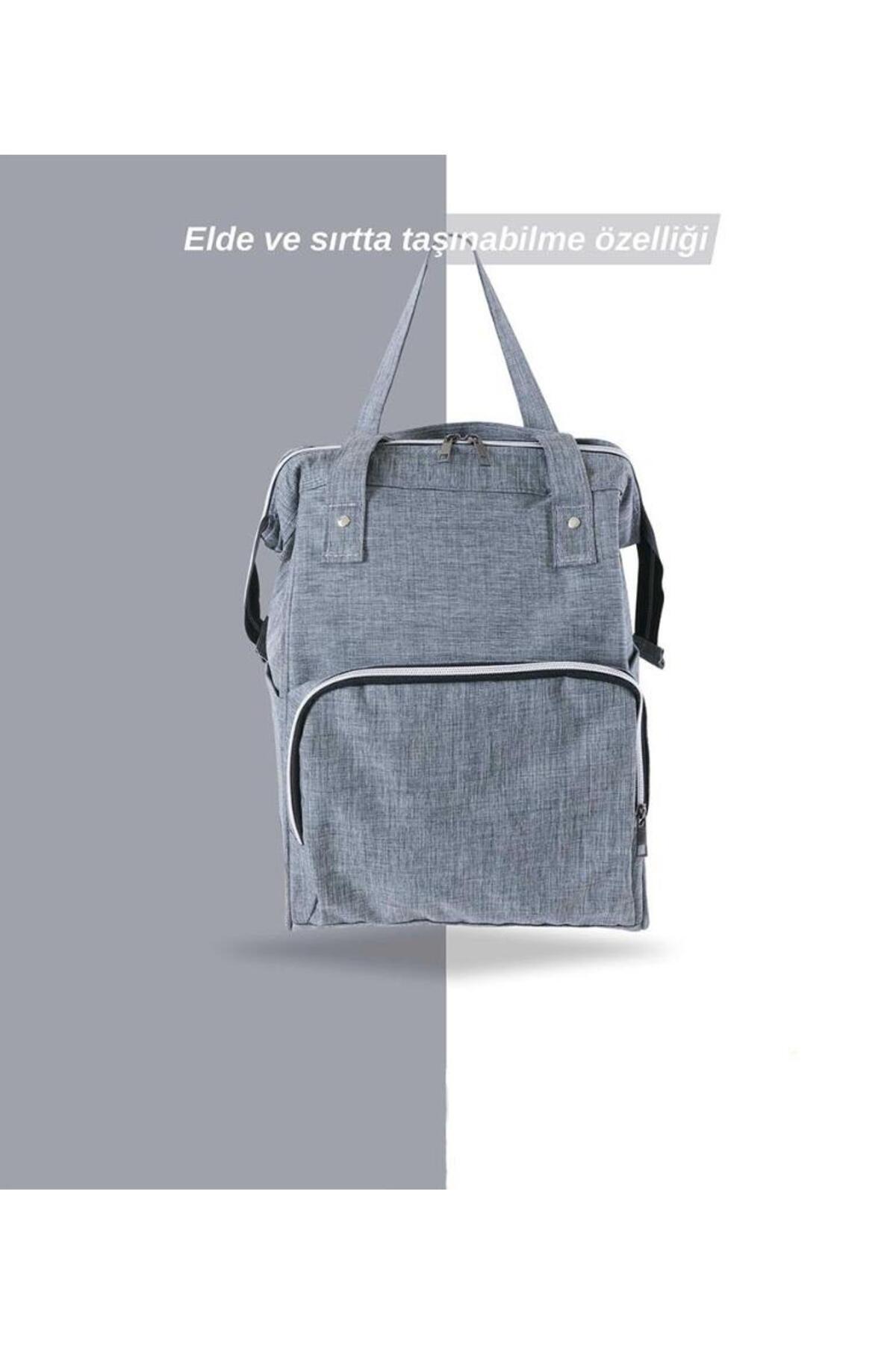 Tommybaby Anne Bebek Bakım Sırt Çantası Biberon Termoslu Sıvı Geçirmez Bebek Çantası fotoğrafı 2 (önizleme)