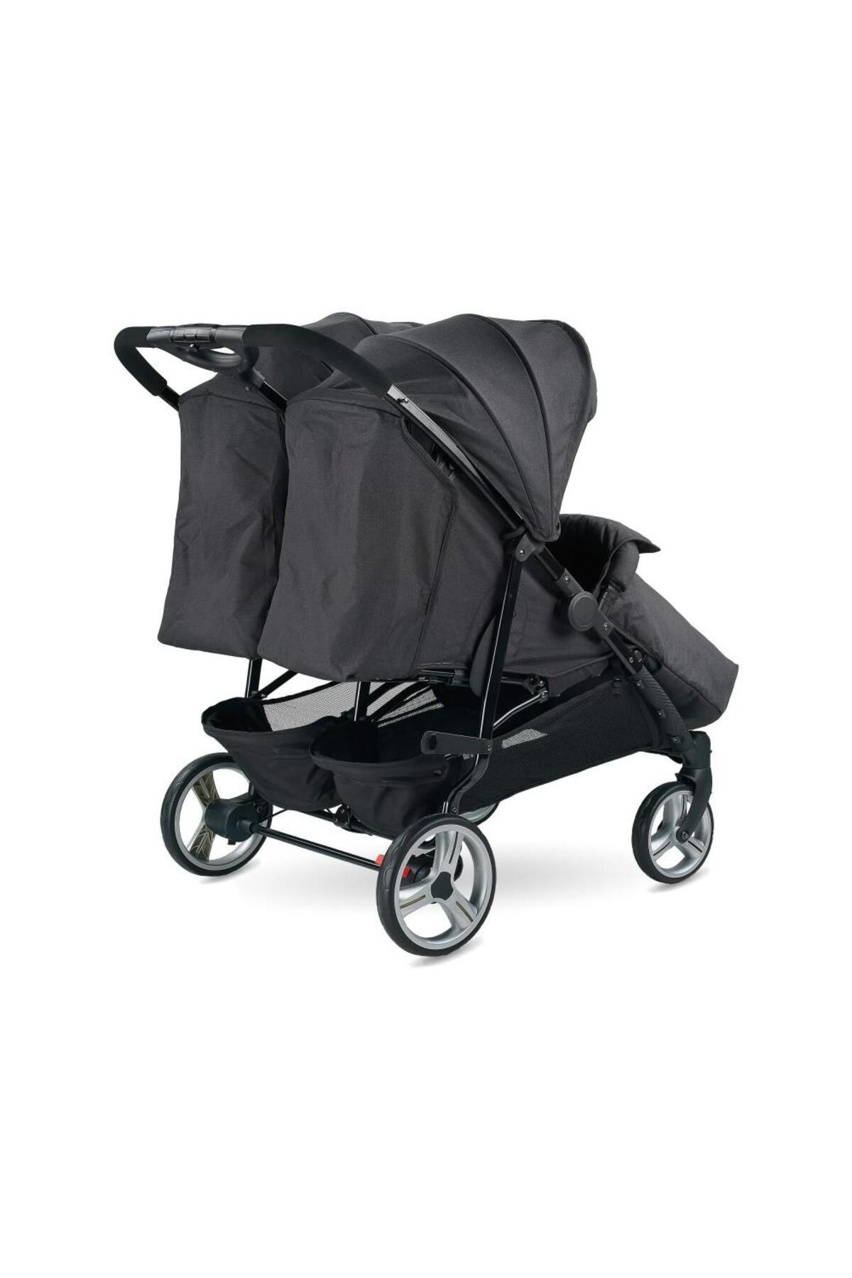 Babyhope BH-3077 CITY TWIN İKİZ PUSET BEBEK ARABASI fotoğrafı 2 (önizleme)