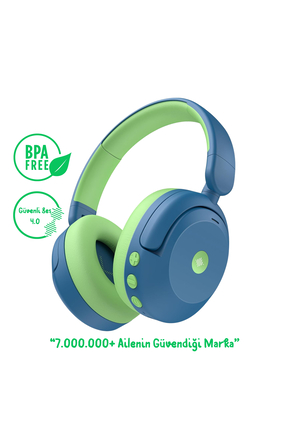 iClever BTH20 Aktif Gürültü Engelleme Özellikli Çocuk Bluetooth Kulaklık -Mav...
