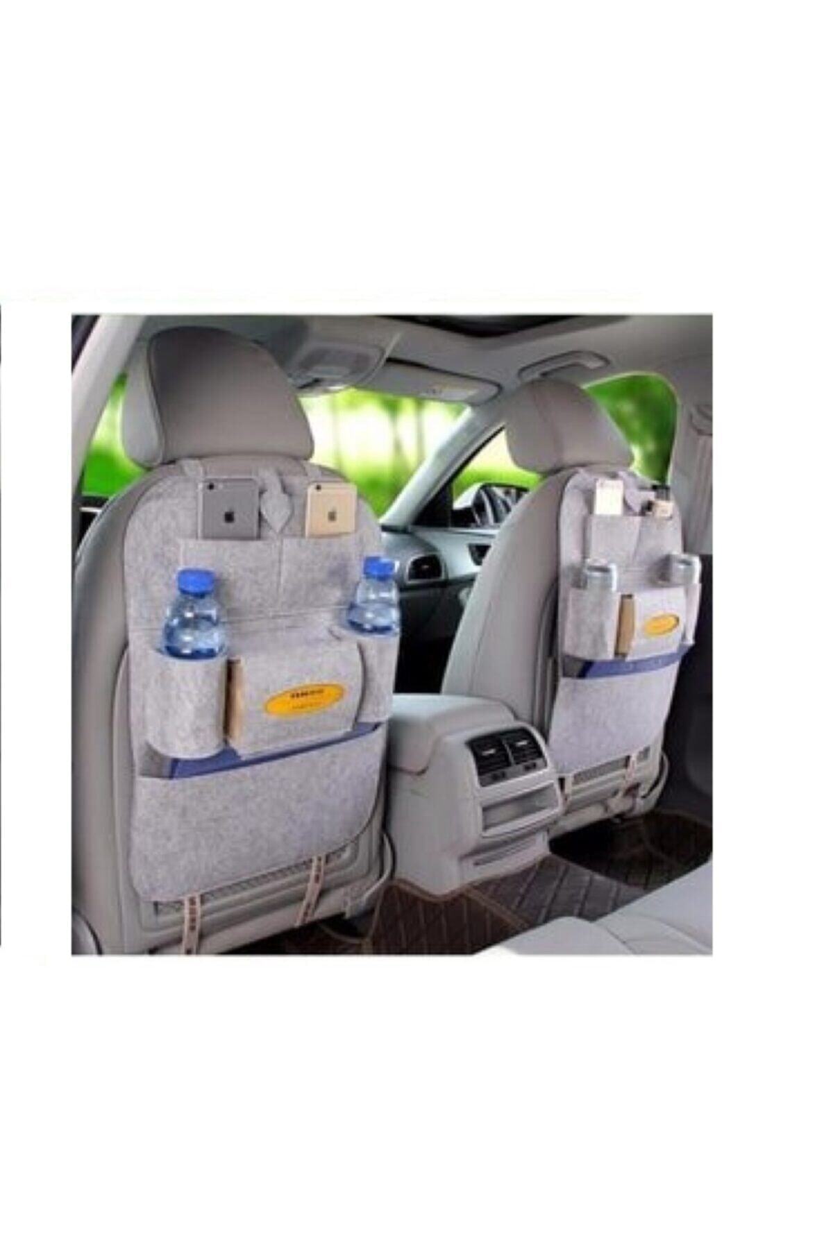 Ankaflex Gri Renk Oto Koltuk Arkası Eşya Düzenleyici Araba Araç Içi Portatif Pratik Ceplik Organizer Çanta fotoğrafı 2 (önizleme)