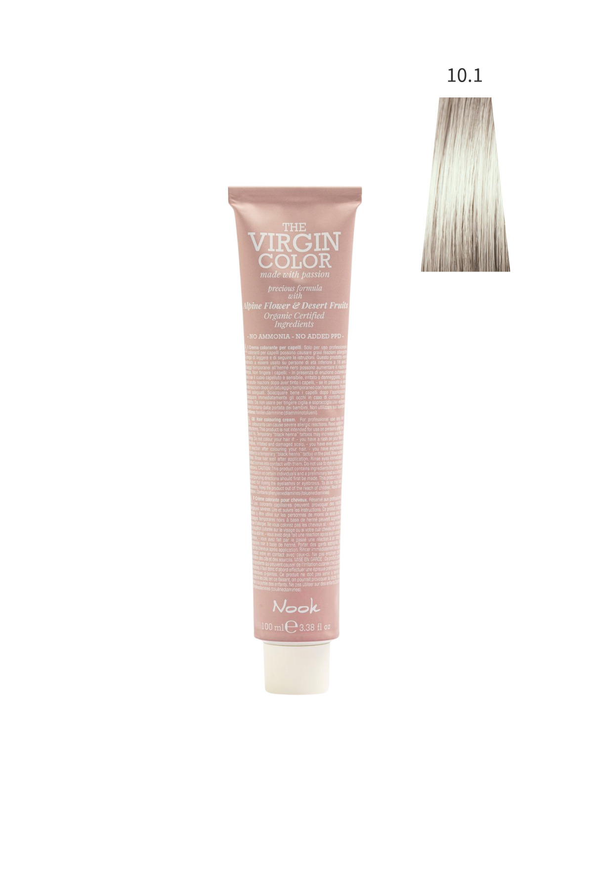 Nook Virgin Color Profesyonel Saç Boyası 100ml -Çok Açık Küllü Platin Sarı(10.1 -ASH SOĞUK PLATIN SARI) — نارنجی P2968S6177