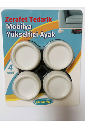 GenelTedarik MOBİLYA YÜKSELTİCİ AYAK BEYAZ
