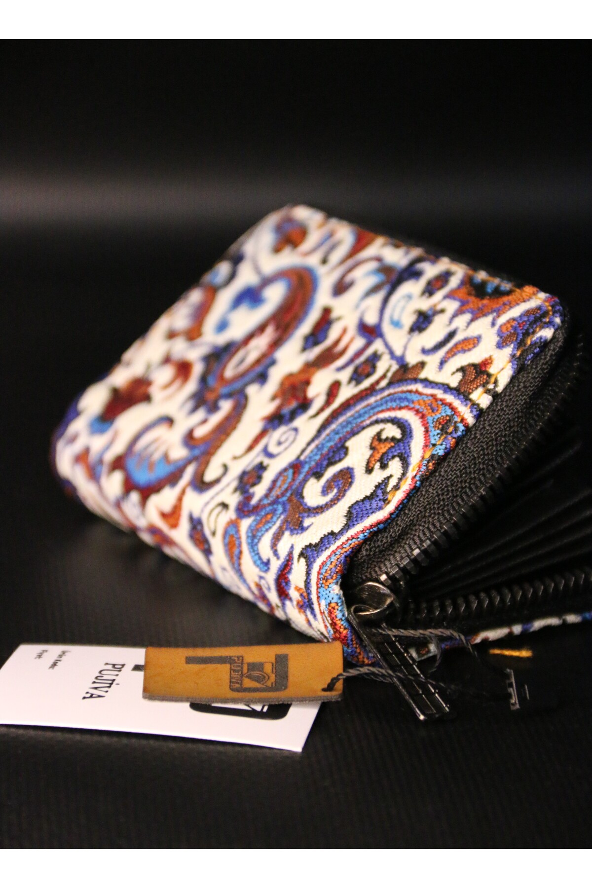 Ethnic Patterned Thermal Transparent Elegant And Durable Accordion Wallet Card Holder