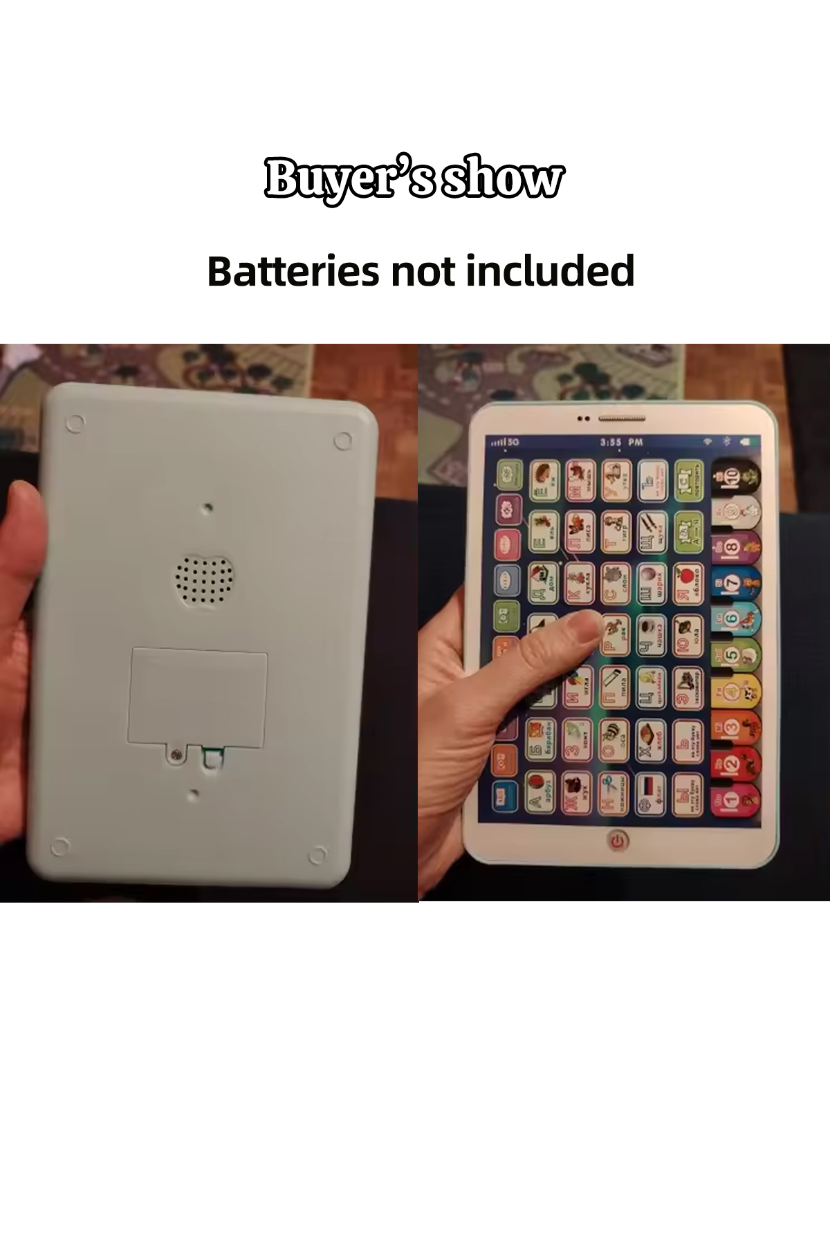 تبلت تعاملی پد بازی ماشین یادگیری خاکستری تیره، پد لپتاپ آموزشی برای کودکان، اسباببازی یادگیری زبان، پد لپتاپ Learni