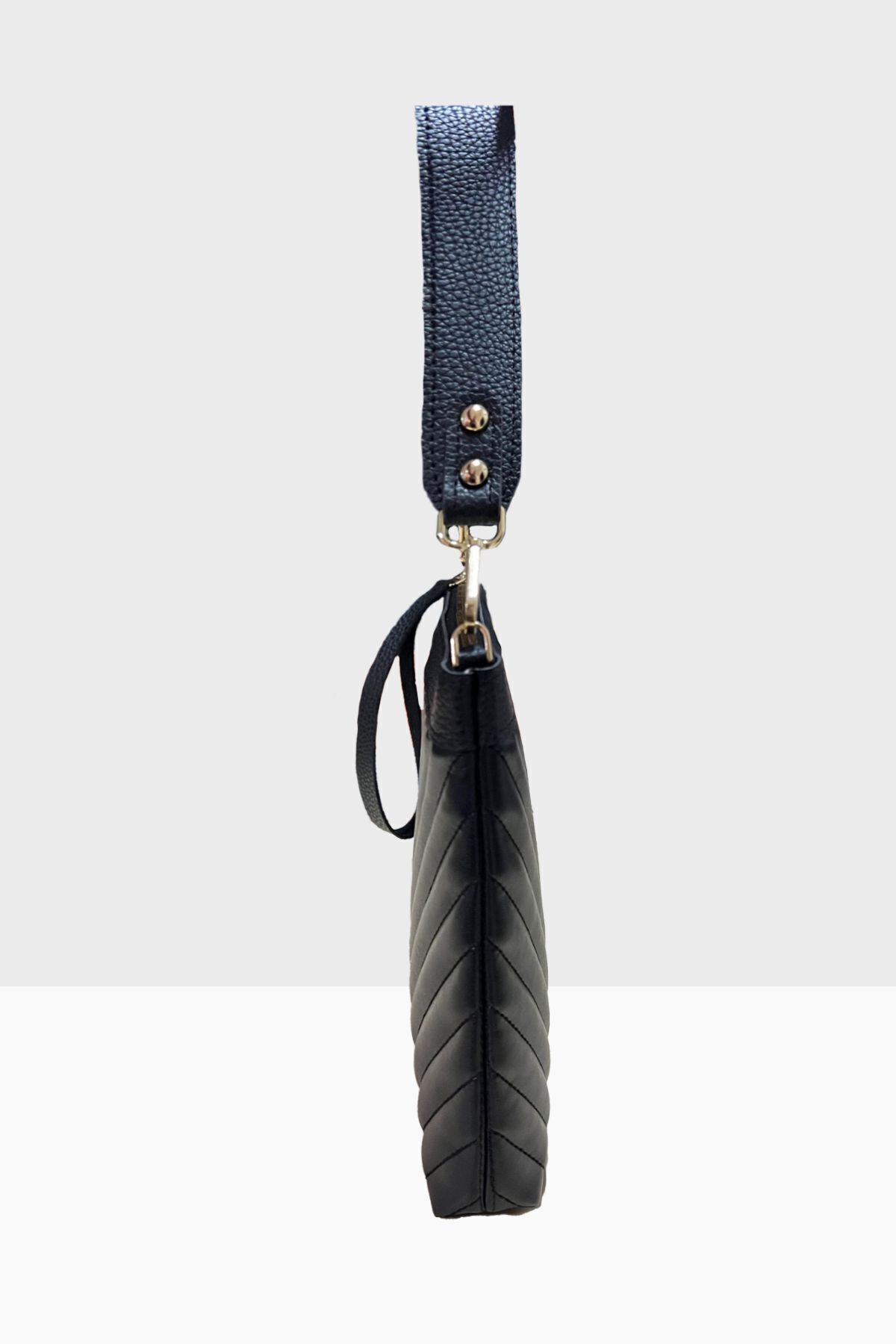 FARBAG Premium Siyah Nakışlı Suni Deri Portföy Ve Omuz Çantası görsel 7