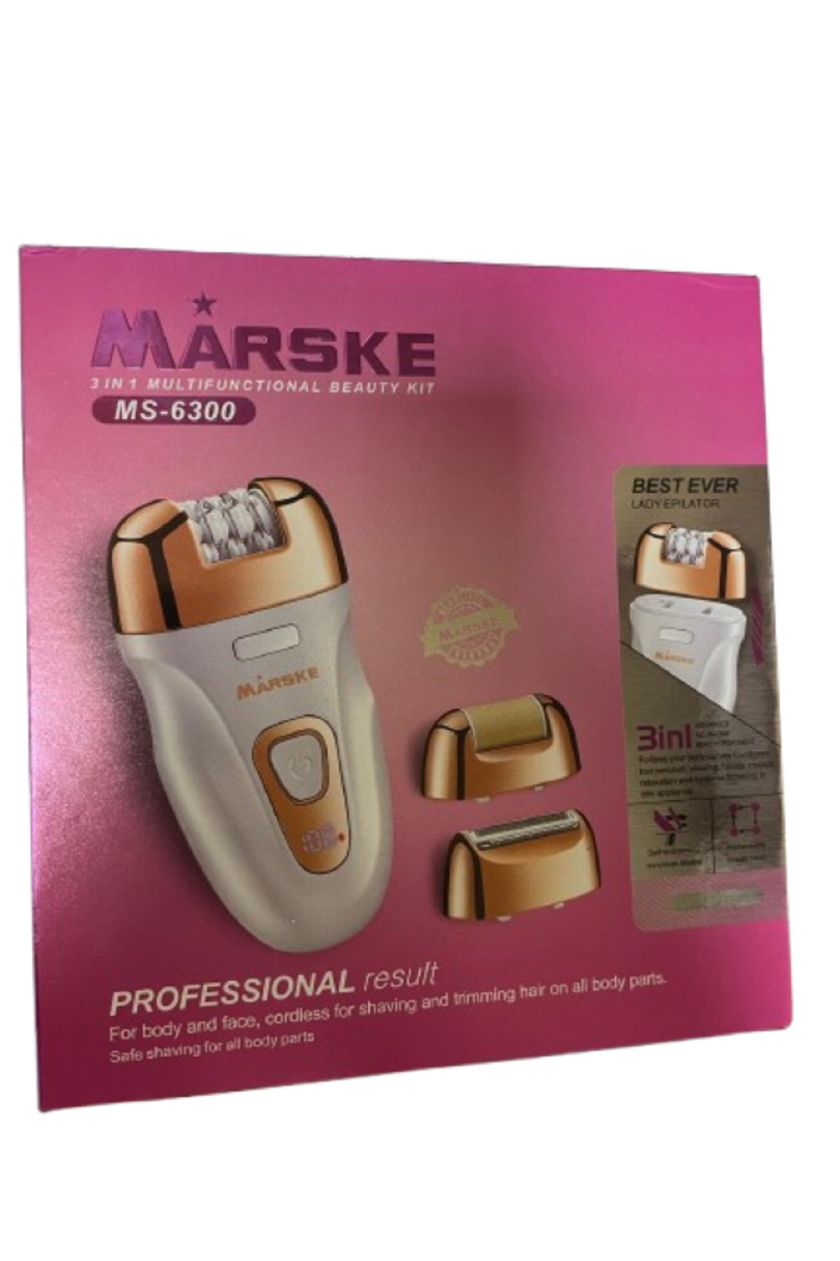 MARSKE دستگاه اپیلاسیون سه کاره MS-6300 و سوهان پاشنه پا — 26484941518498
