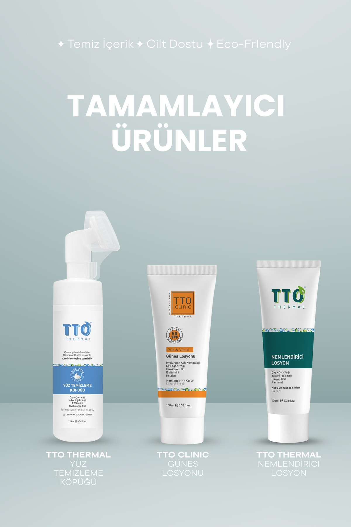 Yüz Temizleme Jeli Seti Derin Arındırıcı 2 x 200 ml Çay Ağacı Yağı ve Hyaluronik Asit Thermal — 22022022 — تصویر 7 از 7