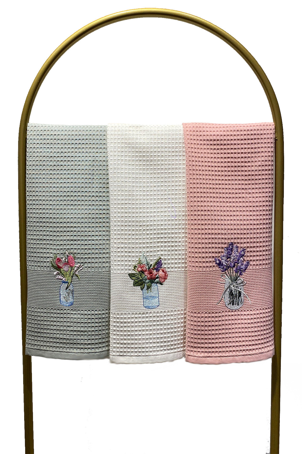 Niateks design marketing sewig house %100 Pamuklu 3 Parça Nakışlı Mutfak Kurulama Bezi (50x70)