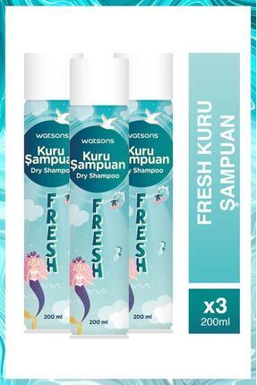 Watsons Fresh Kuru Şampuan 200 Ml 3 Adet