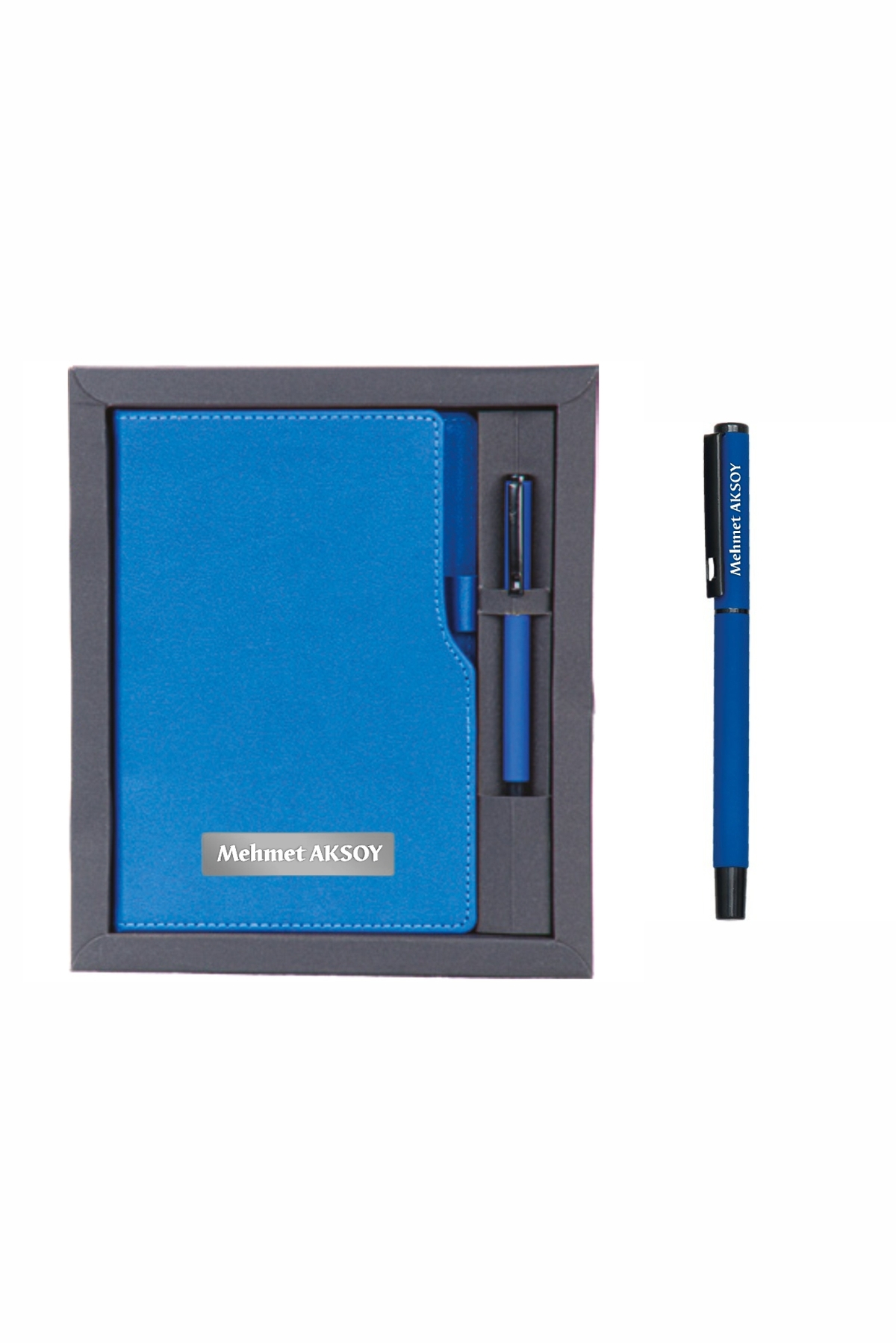 VIP Hediyelik Set - Defter ve Kalem - (2’li Kurumsal Hediye Seti) - 4190 Lacivert