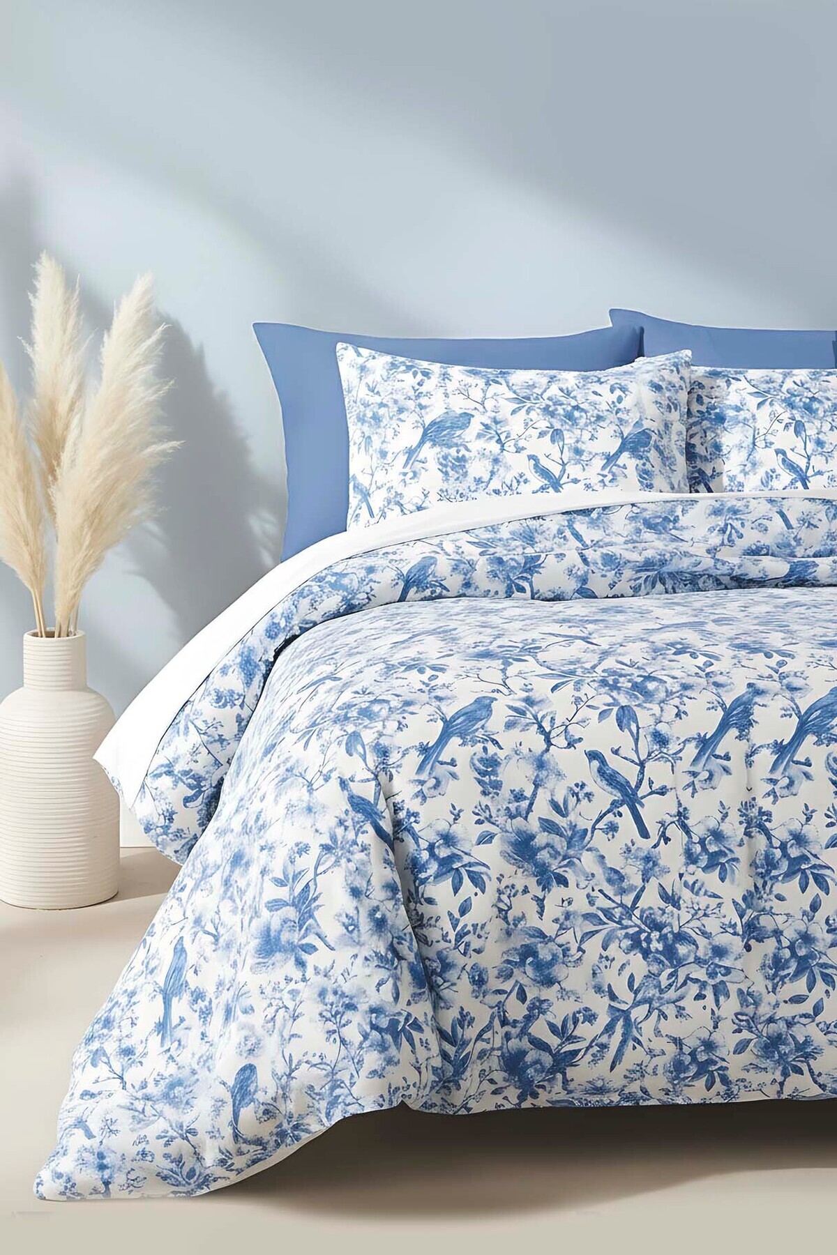 Rivaİstanbul Nova Mavi Tek Kişilik Nevresim Takımı Pamuklu