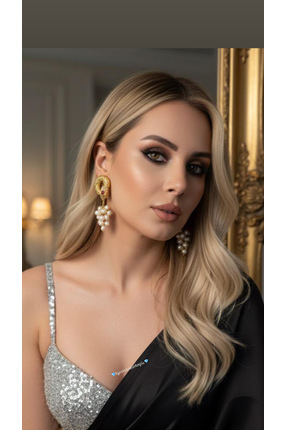 bycananturkoglu Özel Tasarım Mayorka İncisi Yılan Küpe