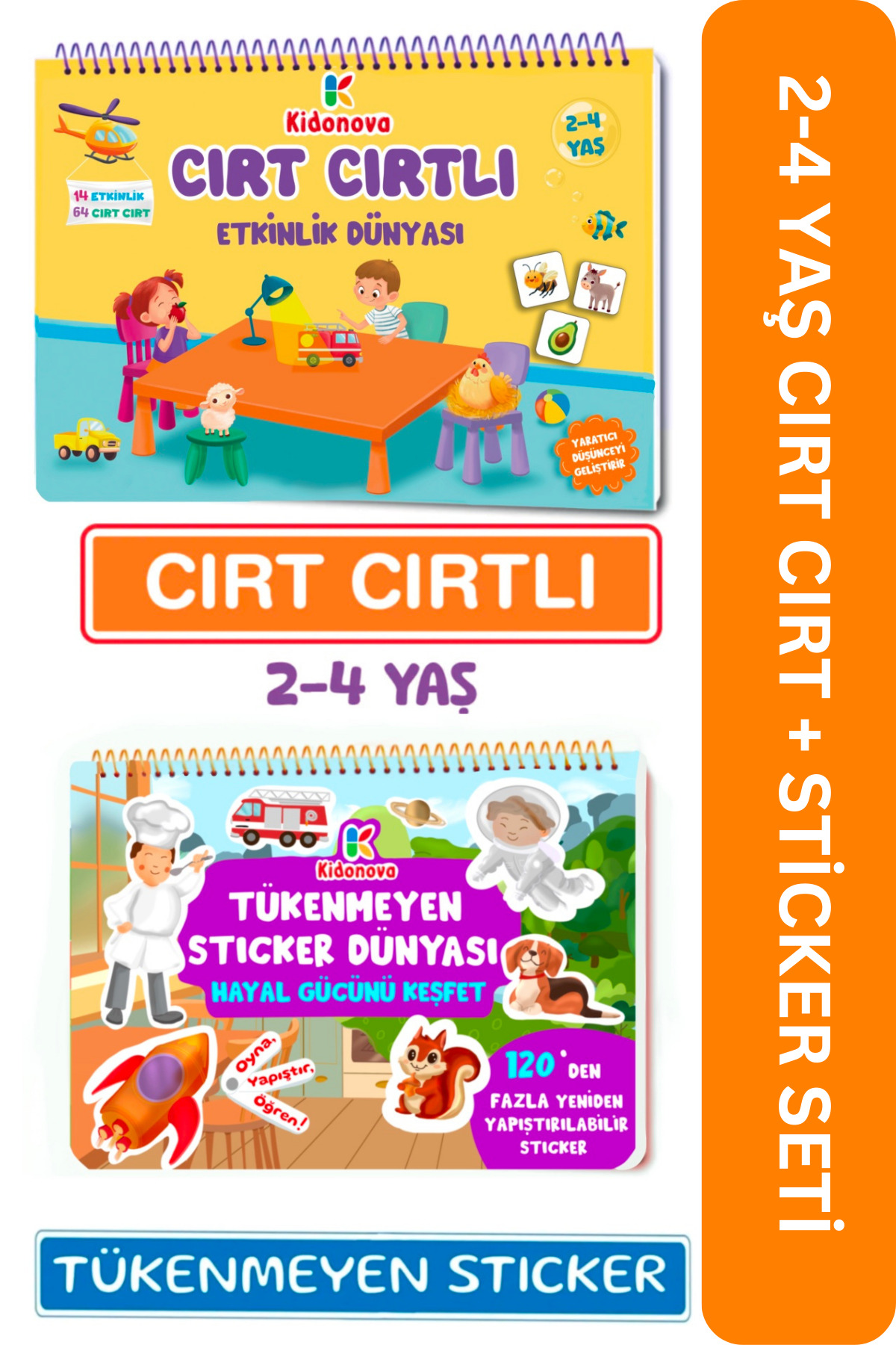 Kidonova Minik Dahiler: Cırt Cırtlı Etkinlik(2-4 Yaş) ve