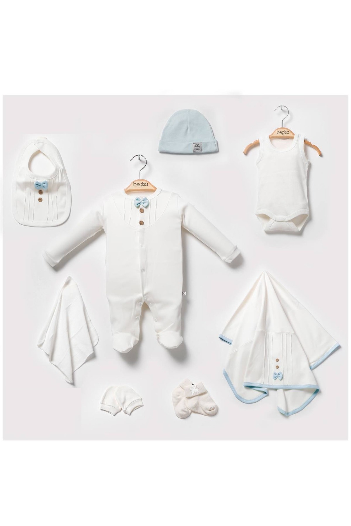 tinitins YENİDOĞAN ERKEK BEBEK 8 Lİ SET-HASTANE ÇIKIŞI fotoğrafı 2 (önizleme)