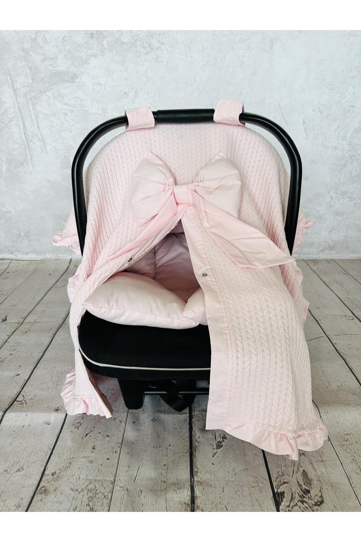 JUNİPERUS Fırfırlı 2'li Bebek Puset Örtüsü Puset Minderi Ortopedik Bel Destekli fotoğrafı 2 (önizleme)