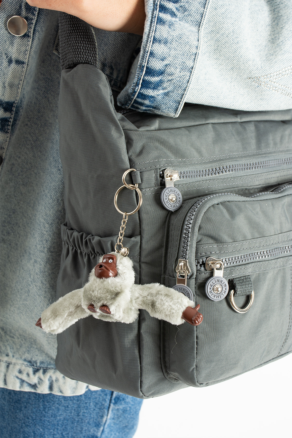 Kılinkır  Postacı Çanta Çok Cepli Çapraz Askılı Yağmura Dayanıklı Kumaş - Görsel 3