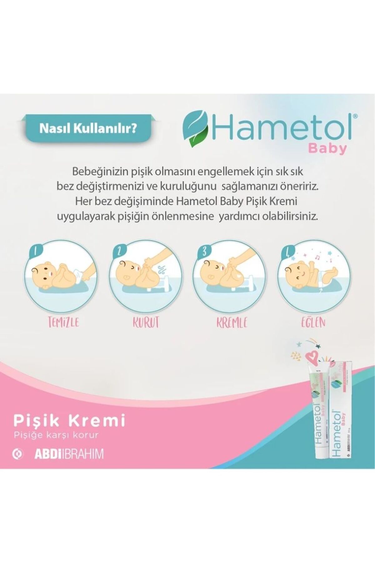 Hametol Baby Pişik Kremi(2.si %50 İkili Paket) fotoğrafı 3 (önizleme)