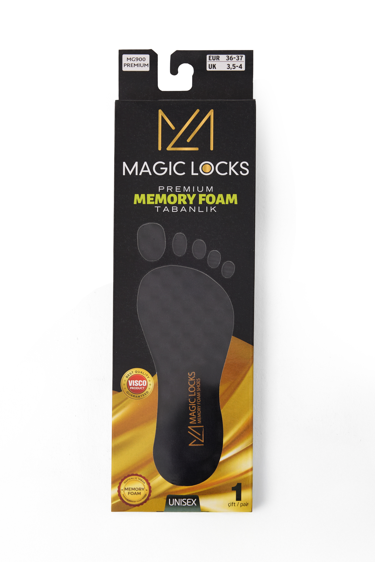Genel Markalar Mg900 Magic Locks Siyah Ortopedik Ayakkabı Iç